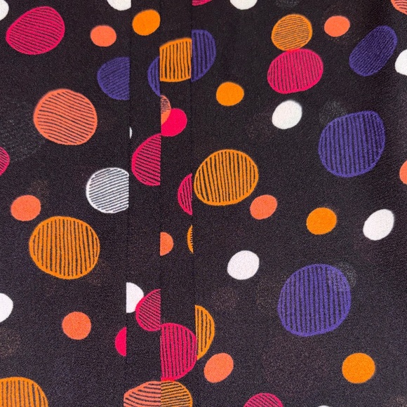 41 Hawthorn StitchFix Multicolor Polka Dot Blouse Small - Picture 3 of 5